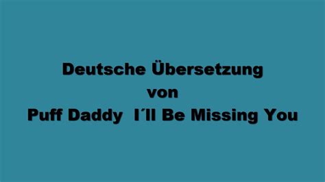 i'll be missing you übersetzung